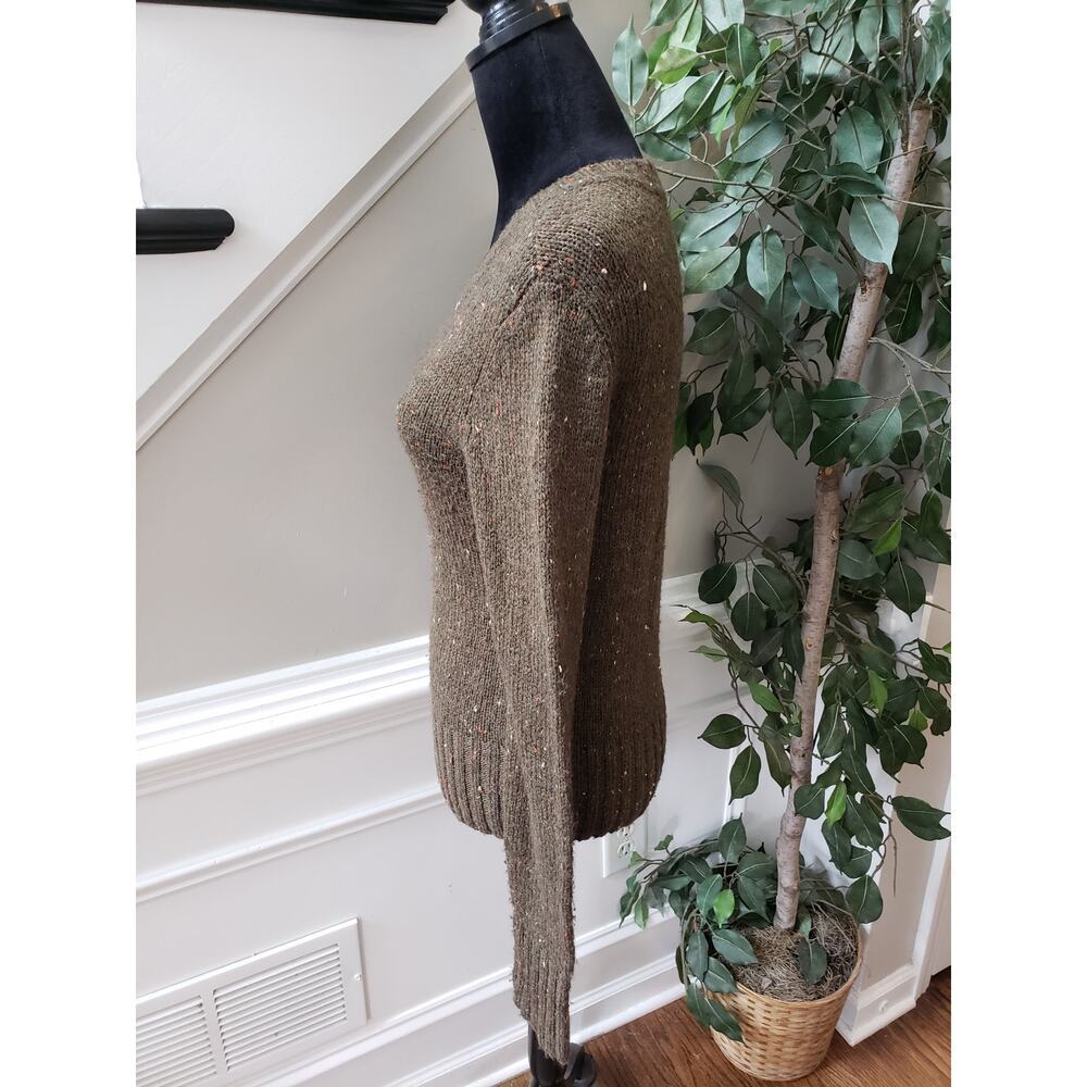 Charlie & Robin Sweater Womens Small Green Wool Long Sleeve Crew Neck Pullover - Picture 12 of 12